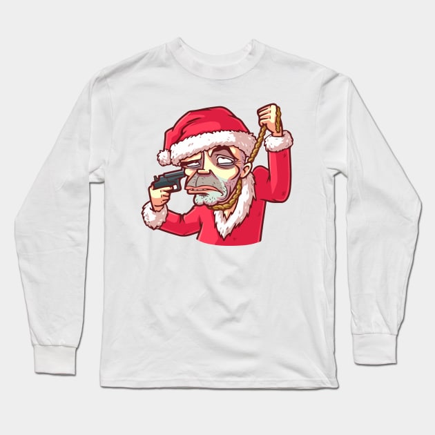 Santa Claus Christmas Long Sleeve T-Shirt by merchhousetee